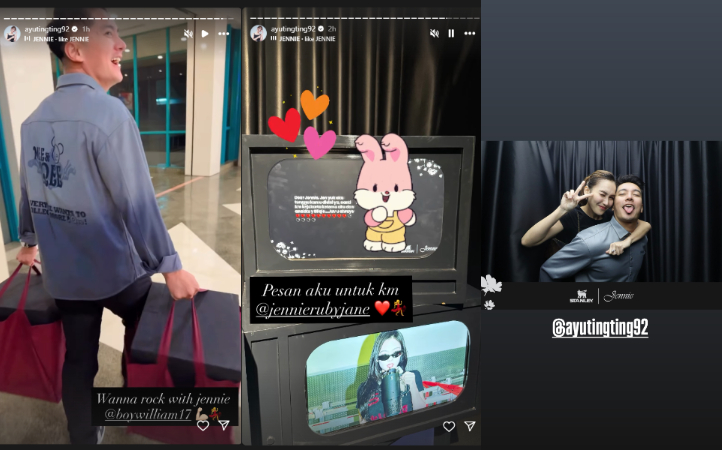 Boy William dan Ayu Ting Ting borong tumbler mewah x Jennie Blackpink